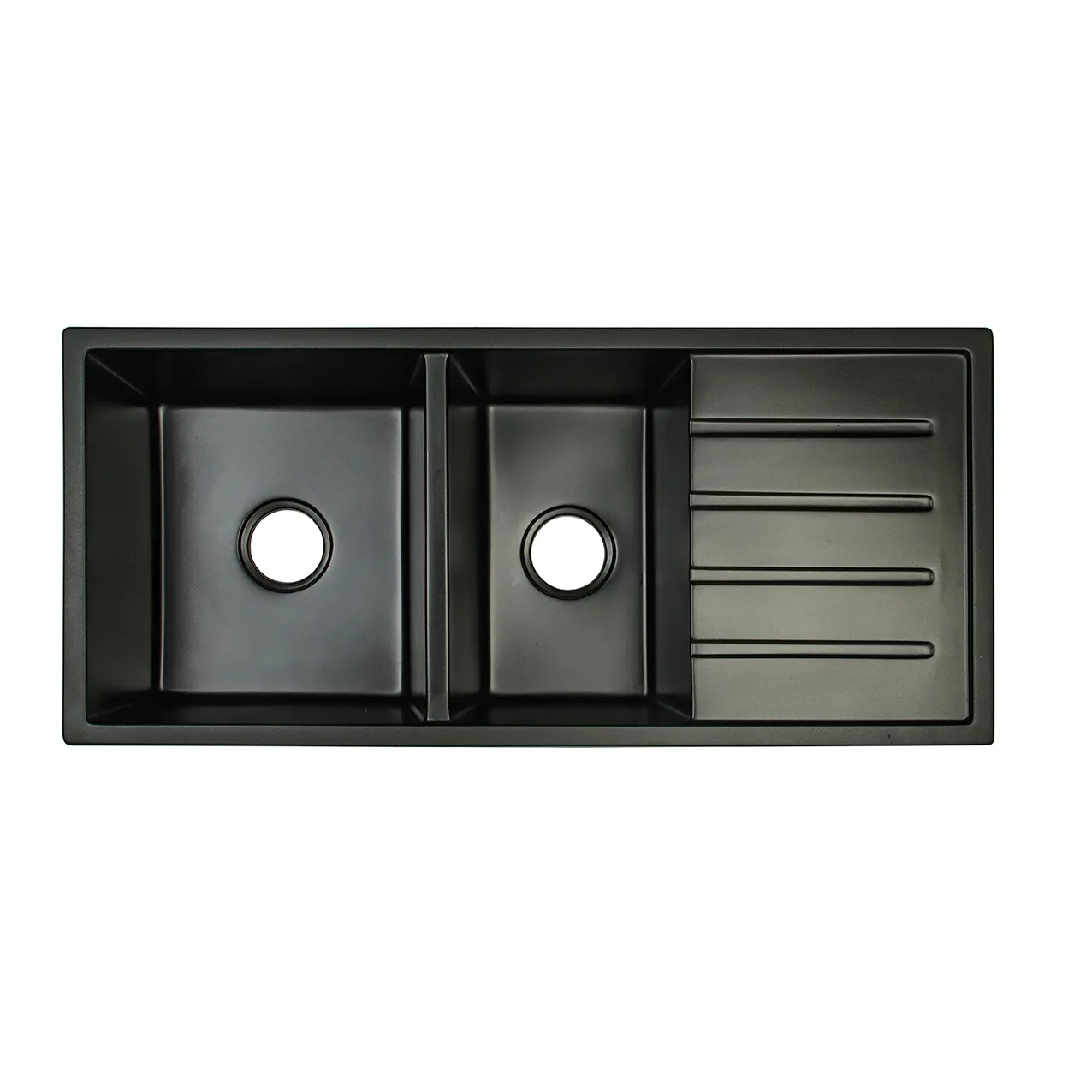 Commercial Kitchen Double Sink - Y ลดราคา อ่างล้างจานควอตซ์ undermount สีดําเชิงพาณิชย์ อ่างล้างจานบ้านไร่