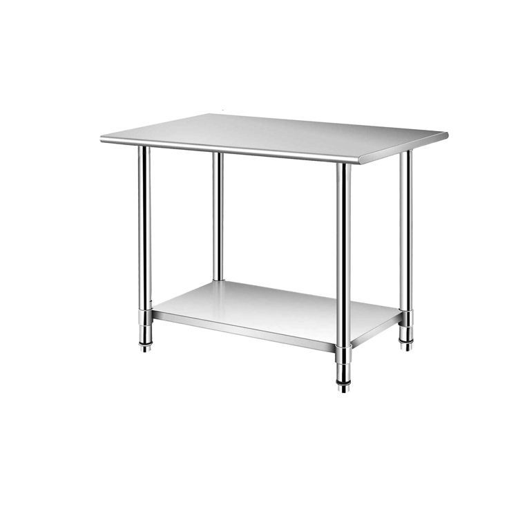 Commercial Kitchen Bench - โต๊ะทำงานครัวสแตนเลสปรับระดับความสูงได้ 201/304 สำหรับร้านอาหาร โรงแรม ครัวเชิงพาณิชย์ แบบกำหนดเองได้