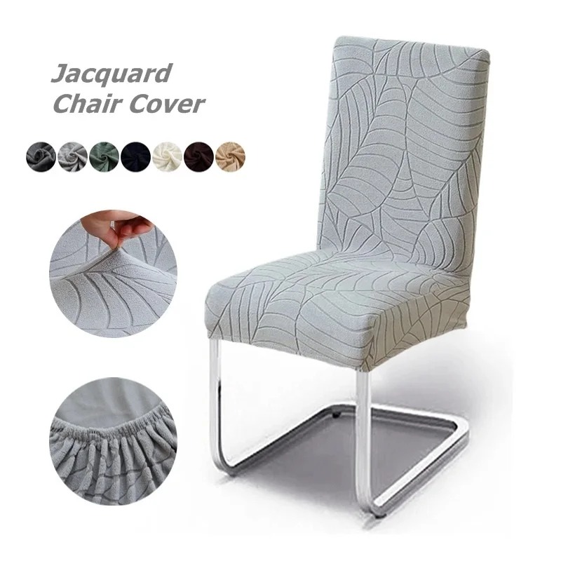 Commercial Kitchen Bench - 1/2/4/6pcs Leaf Jacquard เก้าอี้ Solid เก้าอี้ที่นั่ง