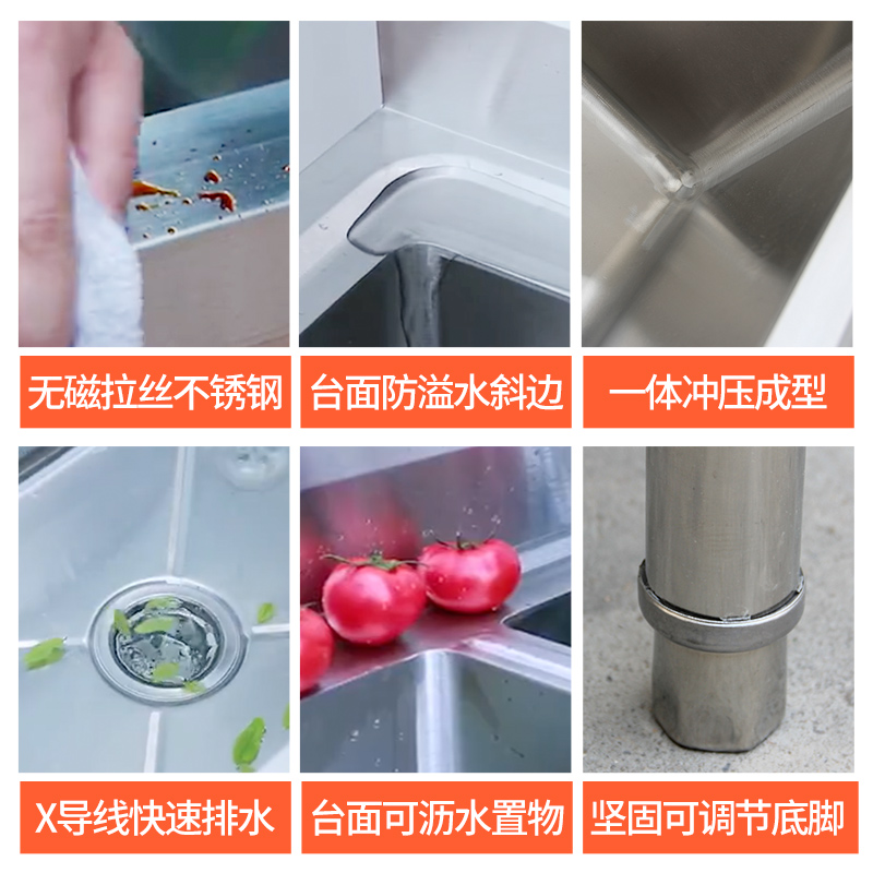 อ่างล้างจานสแตนเลสเชิงพาณิชย์  - Commercial Kitchen Double Sink บทวิจารณ์และราคา