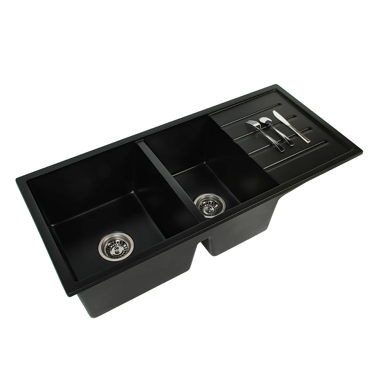 Y ลดราคา อ่างล้างจานควอตซ์ und - Commercial Kitchen Double Sink บทวิจารณ์และราคา