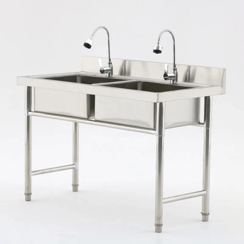 อุปกรณ์ครัวเชิงพาณิชย์ อ่างล้า - Commercial Kitchen Double Sink บทวิจารณ์และราคา