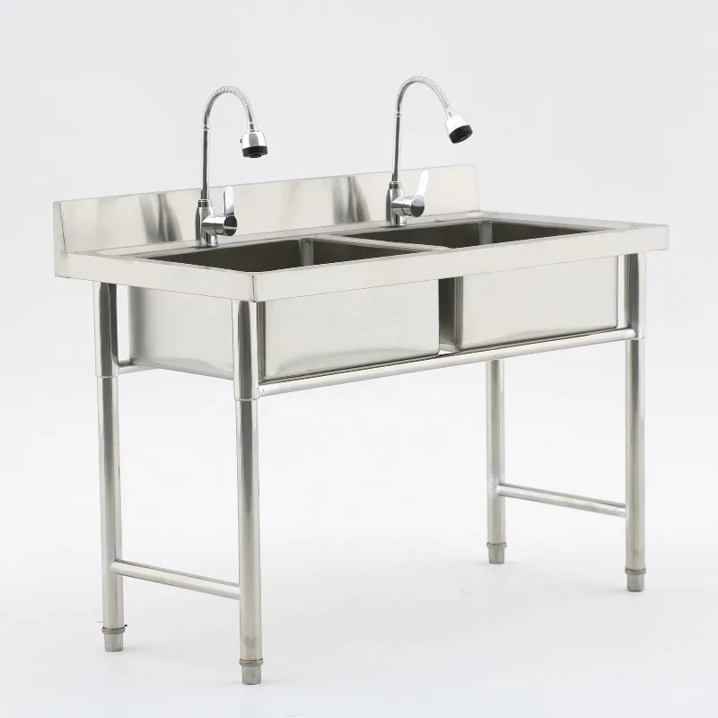 อุปกรณ์ครัวเชิงพาณิชย์ อ่างล้า - Commercial Kitchen Double Sink บทวิจารณ์และราคา