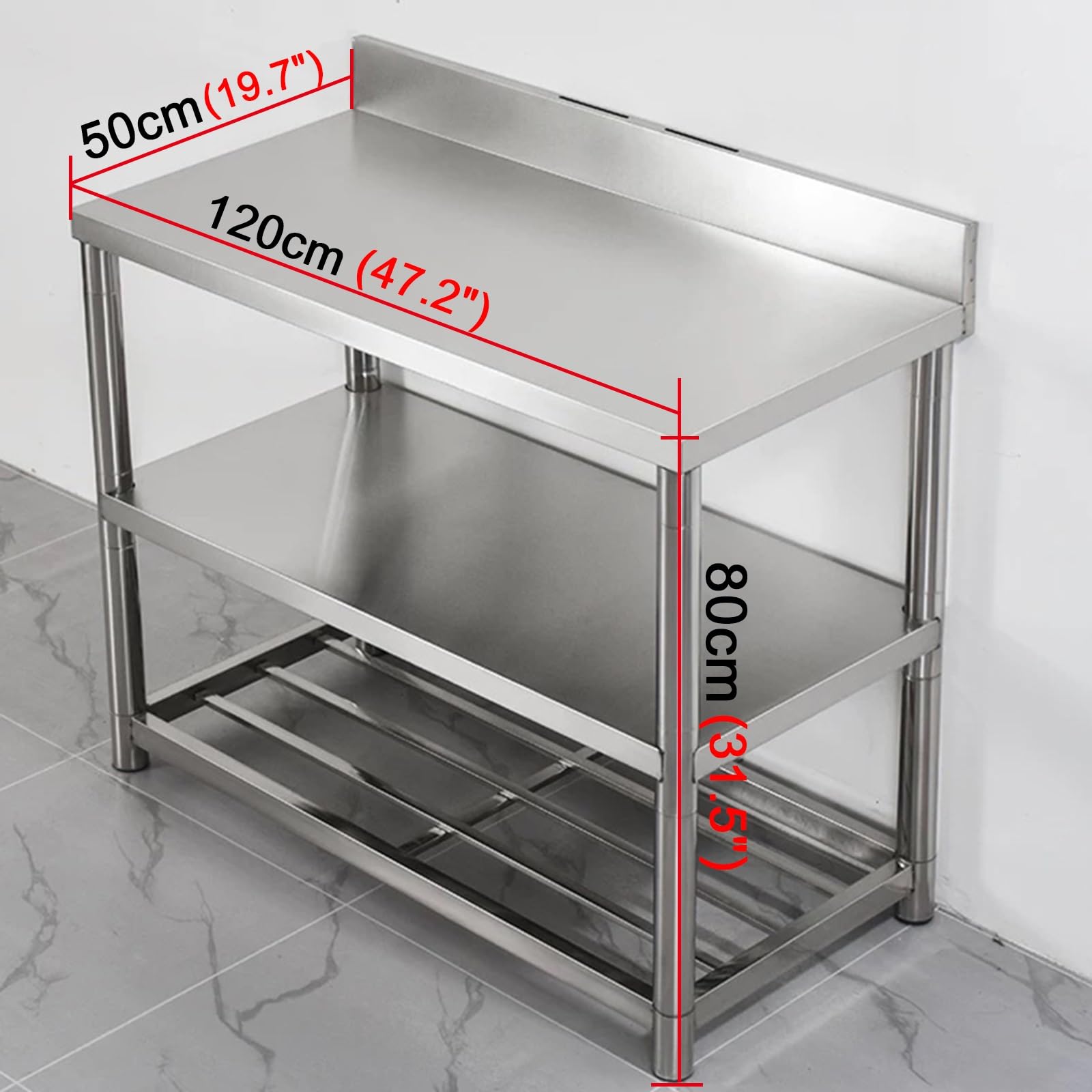 โต๊ะทำงานสแตนเลสสำหรับครัวเชิง - Commercial Kitchen Bench บทวิจารณ์และราคา