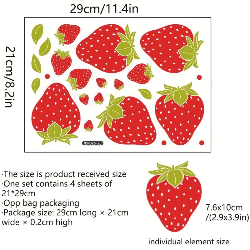 สติกเกอร์ติดผนังลายสตรอว์เบอร์ - Commercial Kitchen Wall Panels บทวิจารณ์และราคา
