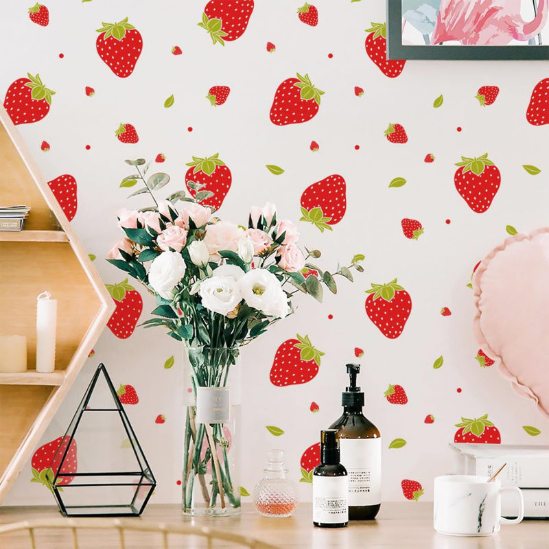 สติกเกอร์ติดผนังลายสตรอว์เบอร์ - Commercial Kitchen Wall Panels บทวิจารณ์และราคา