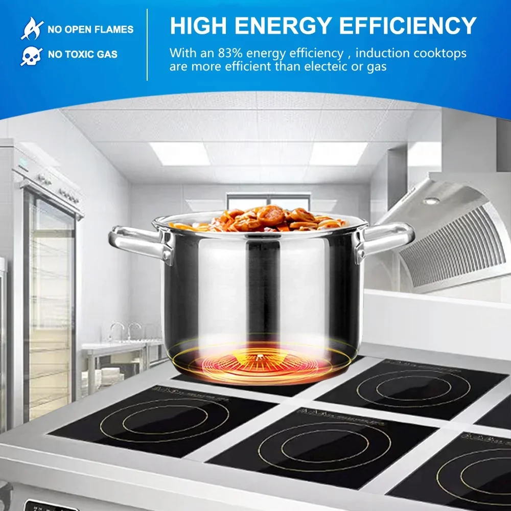 เตาแม่เหล็กไฟฟ้าอุตสาหกรรมแบบต - Range Commercial Kitchen บทวิจารณ์และราคา