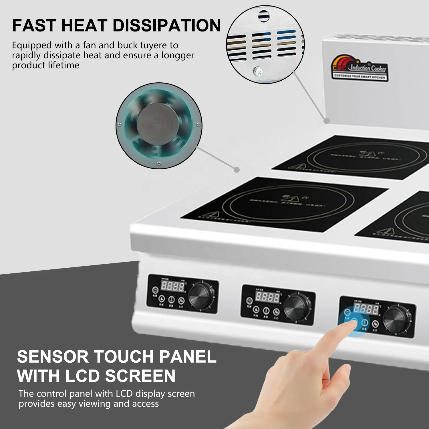 เตาแม่เหล็กไฟฟ้าอุตสาหกรรมแบบต - Range Commercial Kitchen บทวิจารณ์และราคา