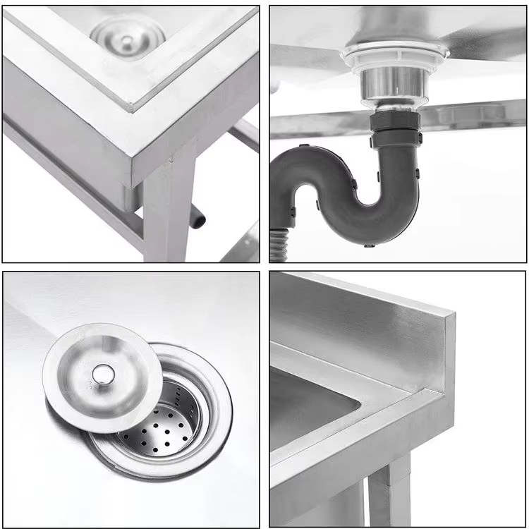 อุปกรณ์ครัวโรงแรมเชิงพาณิชย์ อ - Commercial Kitchen Double Sink บทวิจารณ์และราคา