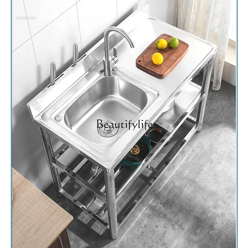 อ่างล้างจานครัวทันสมัยแบบหนาสำ - Commercial Kitchen Double Sink บทวิจารณ์และราคา