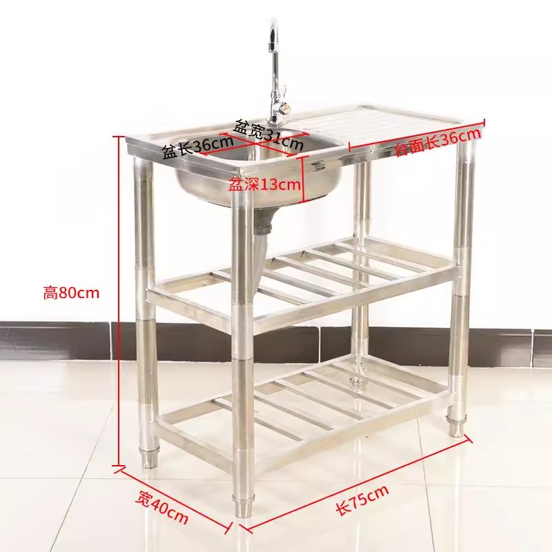 อ่างล้างจานสแตนเลสคู่ ขนาด 82* - Commercial Kitchen Double Sink บทวิจารณ์และราคา