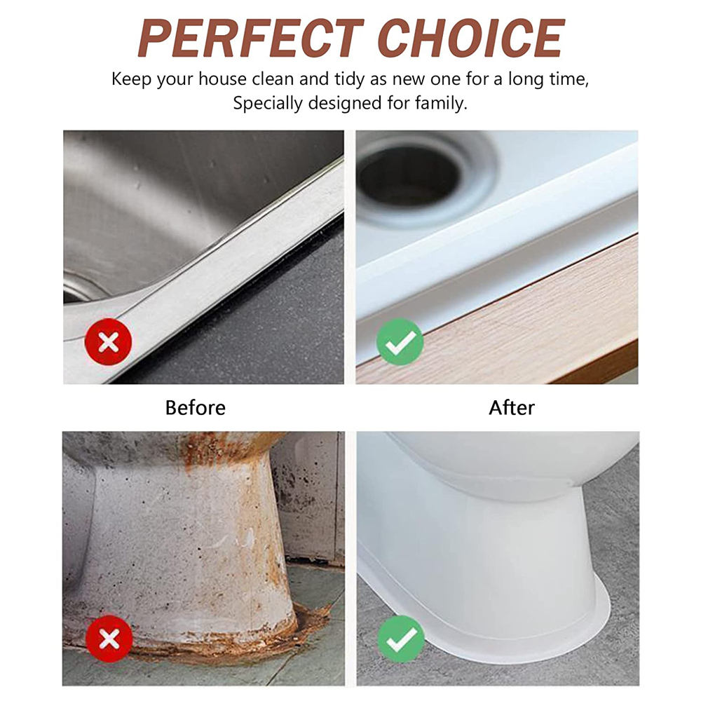 3.2M Bath Caulk เทปกาว PVC น้ํ - Commercial Kitchen Wall Panels บทวิจารณ์และราคา