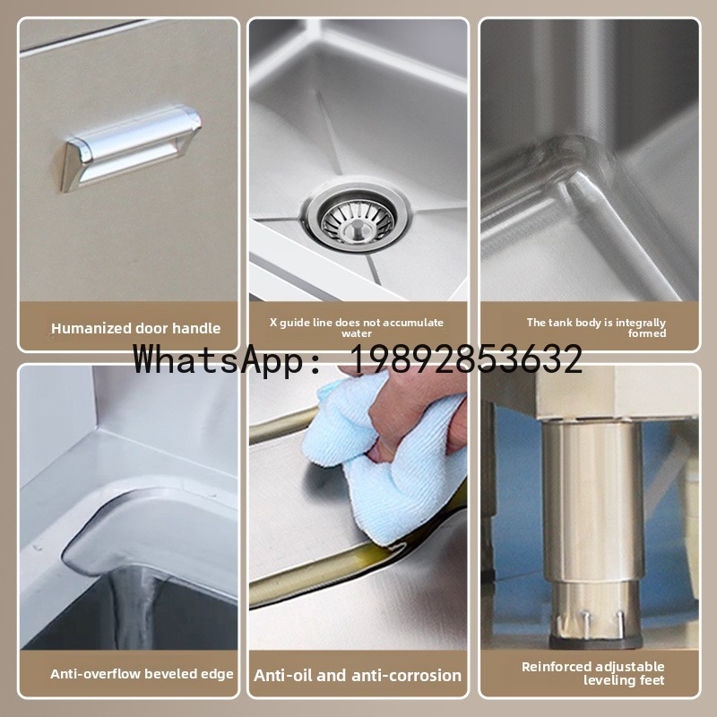 ตู้ใต้อ่างล้างจานสแตนเลส 304 แ - Commercial Kitchen Double Sink บทวิจารณ์และราคา
