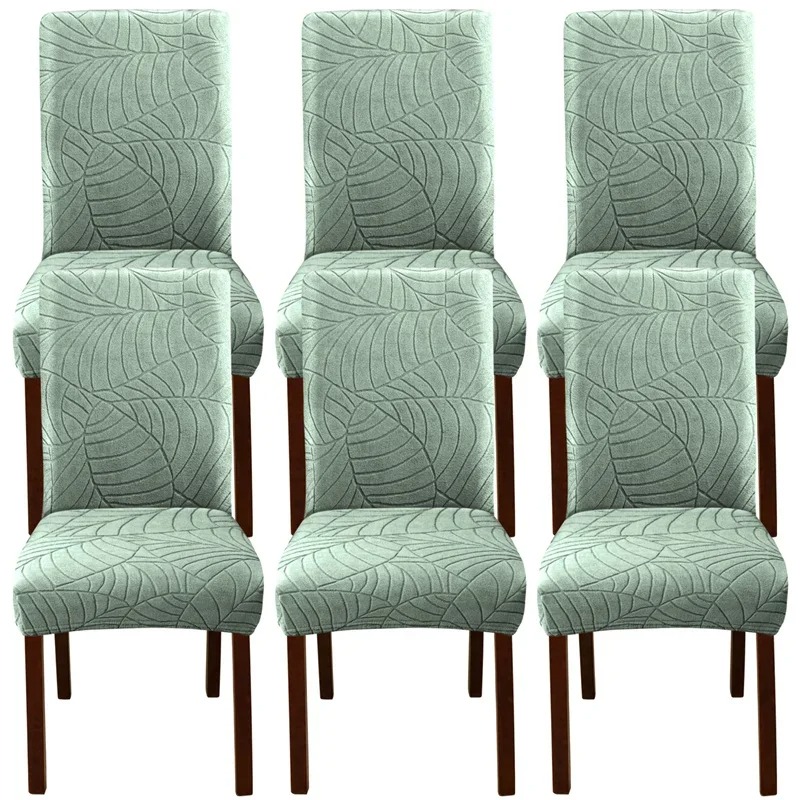 1/2/4/6pcs Leaf Jacquard เก้าอ - Commercial Kitchen Bench บทวิจารณ์และราคา